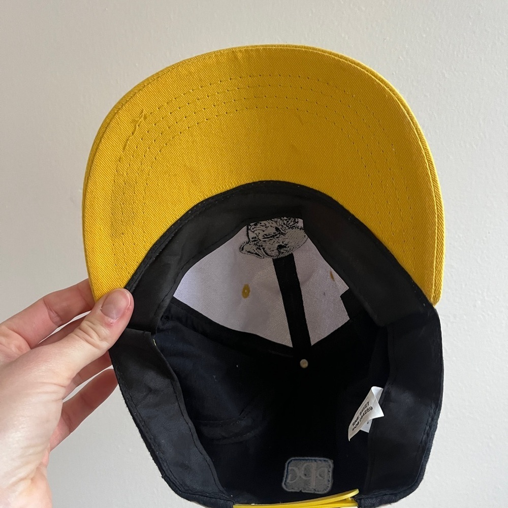 Pirates Logo Cap in Yellow and White - Picture 3 of 6